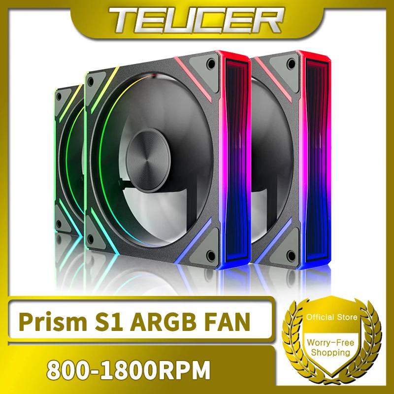 TEUCER  S1 120mm ARGB 5V 3  PWM 800-1800RPM PC ð ǳ, ǻ ̽ CPU  ǳ